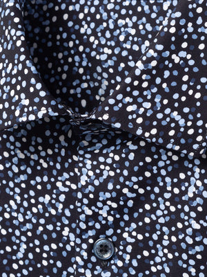 OoohCotton Tech Long Sleeve Shirt - Midnight Speckle Print