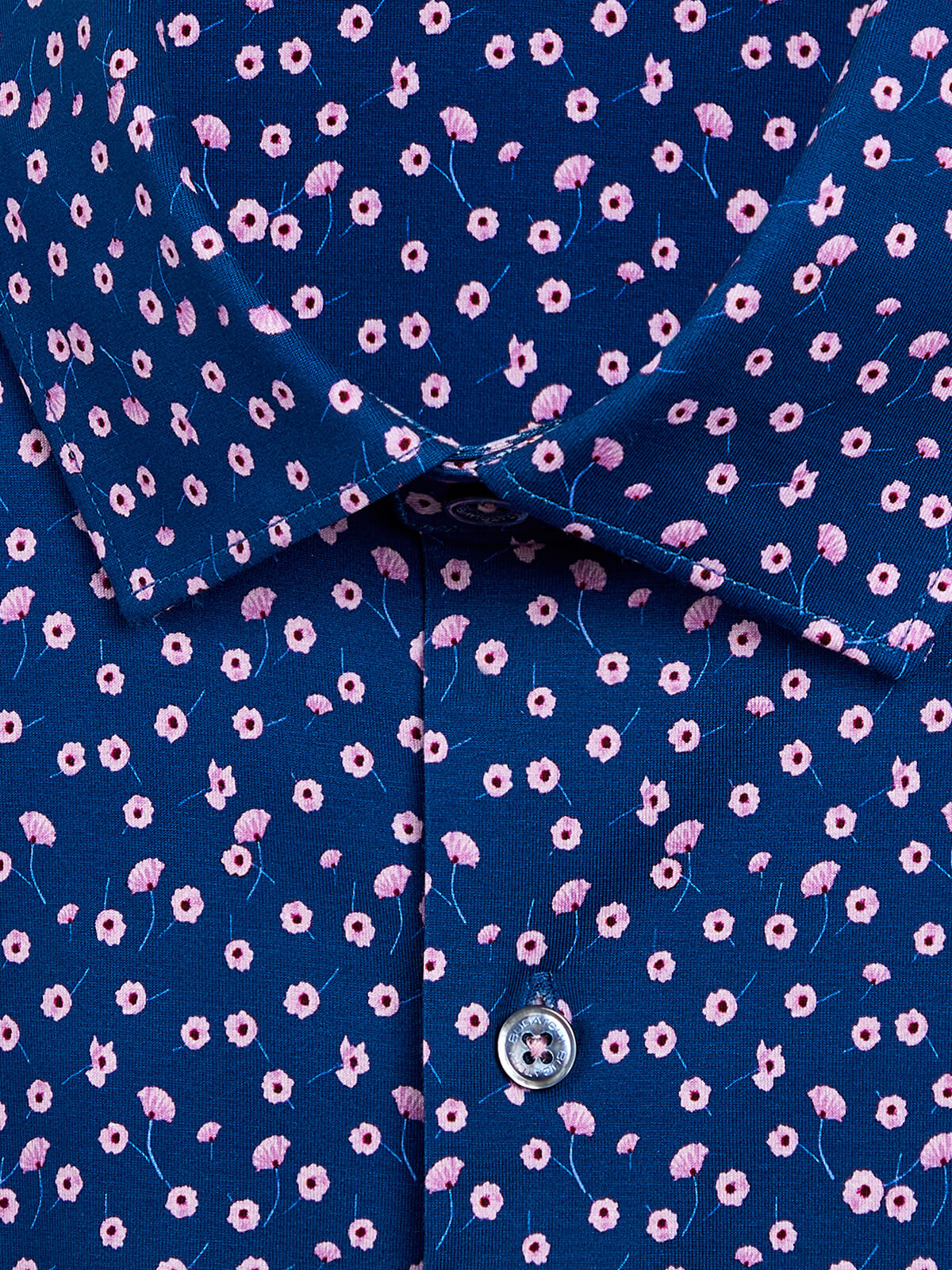 OoohCotton Tech Long Sleeve Shirt - Navy Floral